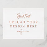 Rose Gold Foil Landscape Postcard<br><div class="desc">Customize your design in Templett. After you are done editing, download your file in a JPG format (don't forget to turn on the bleed option). Upload your design here by clicking on the blue "Personalize" button.</div>