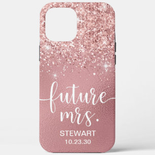 Rose Gold Future Mrs Glitter Case-Mate iPhone Case