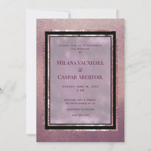 Rose Gold Gallery Wedding & Party Invitation
