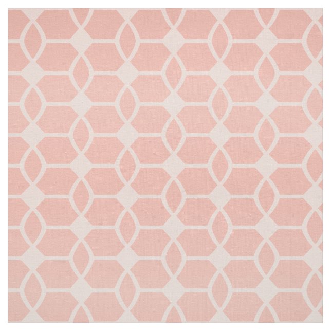 Rose Gold Geometric Fabric (Swatch)