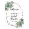 Rose gold geometric frame eucalyptus bridal shower