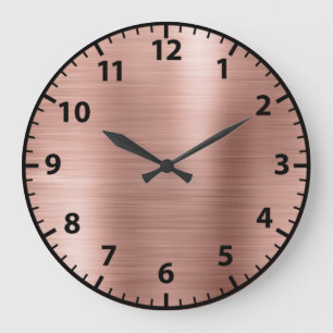 Rose Gold Glam Girly Acrylic Wall Clock