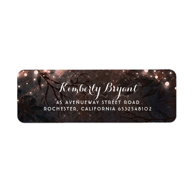 Rose Gold Glitter and Rustic Wood (Front)