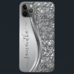 Rose Gold Glitter Bling Handwritten name Custom iPhone 11 Pro Max Case<br><div class="desc">The design is a photo and the cases are not made with actual glitter, sequins, metals or woods. This design is also available on other phone models. Choose Device Type to see other iPhone, Samsung Galaxy or Google cases. Some styles may be changed by selecting Style if that is an...</div>