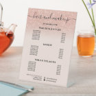 Rose gold glitter blush hair makeup salon price