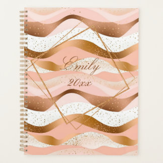 Rose Gold Glitter Brushed Design Planner