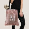 Rose Gold Glitter Brushed Metal Monogram Script