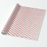 Rose Gold Glitter Chevron Wedding Wrapping Paper<br><div class="desc">Rose Gold Glitter Chevron Wedding Wrapping Paper</div>