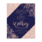 Rose gold glitter confetti navy budget wedding