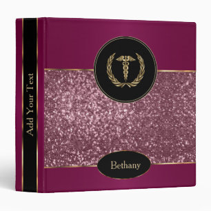 Rose Gold Glitter - Create Your Own Binder