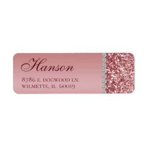 Rose Gold Glitter Diamond Birthday 