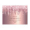 Rose gold glitter drips will you be my bridesmaid