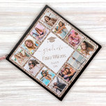 Rose Gold Glitter Elegant Chic Personalized Graduation Cap Topper<br><div class="desc">Make this pretty modern rose gold glitter photo collage graduation cap topper unique with 12 of your favourite photos with family and friends. The design also features your name and class year.</div>