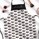 Rose Gold Glitter Eyelashes Personalized Salon Apron<br><div class="desc">Rose Gold Glitter Drips Personalized Salon Apron</div>