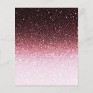 Rose gold glitter gradient