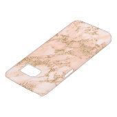 Rose gold glitter marble abstract Case-Mate samsung galaxy case (Bottom)