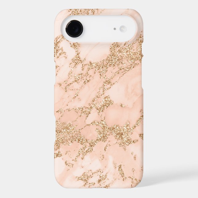Rose gold glitter marble abstract Case-Mate samsung galaxy case (Back)