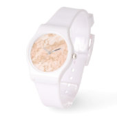 Rose gold glitter marble abstract watch (Angle)