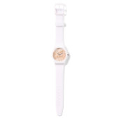 Rose gold glitter marble abstract watch (Strap)