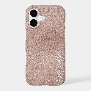 Rose Gold Glitter Metallic Pretty Girly Sparkly
