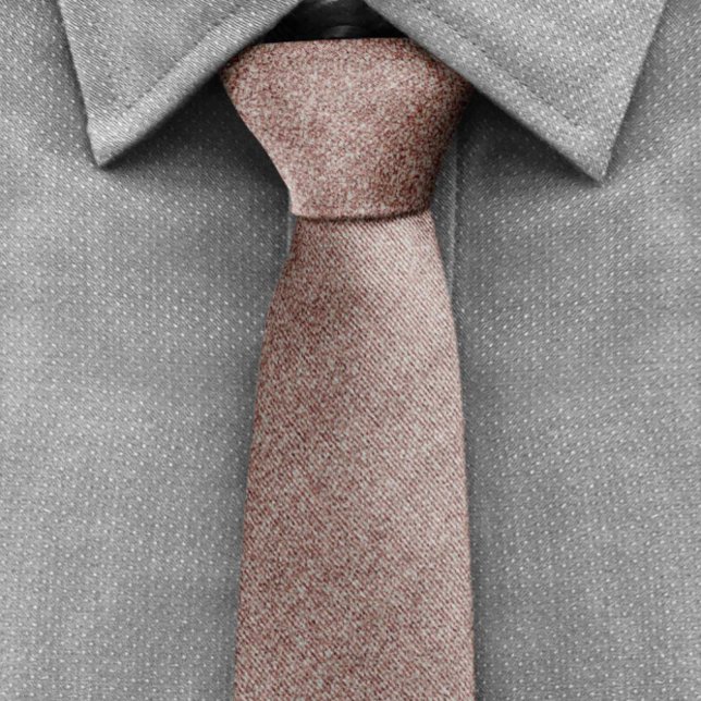 Rose Gold Glitter Metallic Print Wedding Groomsmen Tie (rose glitter groomsmen wedding tie)