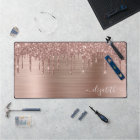 Rose Gold Glitter Monogram