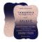 Rose gold glitter navy blue watercolor wedding