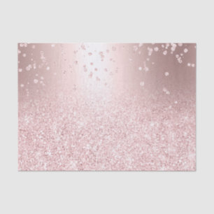 Rose gold glitter ombre metallic sparkles confetti tissue paper