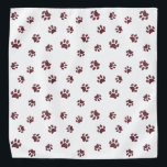 Rose Gold Glitter Paw Prints Pattern Bandana<br><div class="desc">Show how much you love animals with this cute rose gold glitter paw print patterned bandana. Bet your pet will look adorable wearing it too!</div>