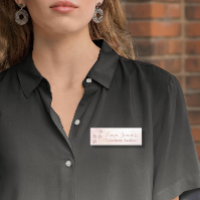 Rose Gold Glitter Paw Veterinary Business