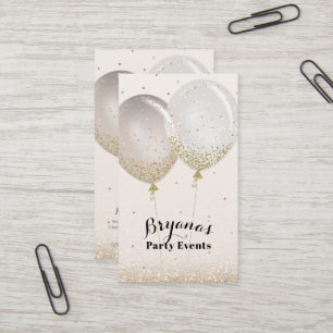 Rose Gold & Glitter Pink Blush Party Event Planner Business Card