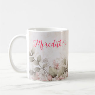 rose gold glitter,pink foil,christmas wrapping pap coffee mug