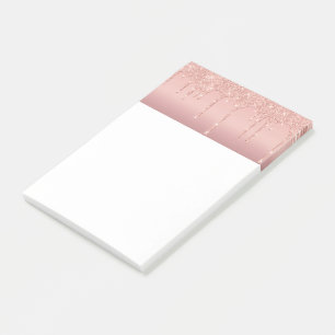 Rose Gold Glitter Post-it® Notes