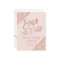Rose gold glitter script blush pink save the date