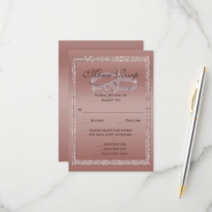 Rose Gold Glitter, Silver Wedding Rings Menu