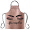 Rose Gold Glitter Sparkle Eyelashes Monogram Name