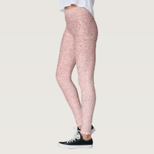 Rose gold glitter sparkle leggings