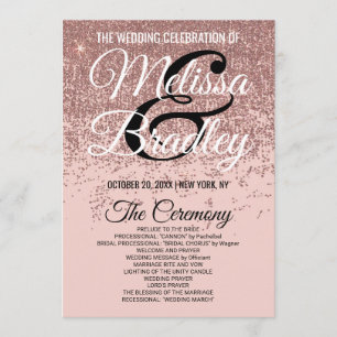 Rose Gold Glitter Sparkles Blush Pink Programs