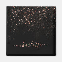 Rose Gold Glitter Sparkly Elegant Glamourous Scrip