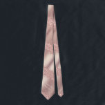 Rose Gold Glitter Sparkly Tie with Custom Text<br><div class="desc">Tie with Rose Gold Ties Blush Dusty Pink Glitter Sparkle Drips Custom Text Modern Design - Add Your Unique Text / Name or Remove Text - Make Your Special Neck Ties / Gift - Resize and move or remove and add text / elements with Customization tool. Choose font / size...</div>