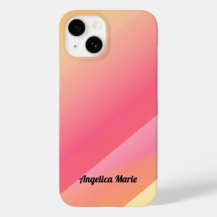 Rose, Gold Gradient Colours Personalized Case-Mate iPhone 14 Case