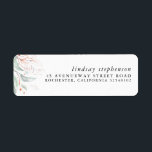 Rose Gold Greenery Elegant Modern Label<br><div class="desc">Watercolor greenery and rose gold eucalyptus leaves return address labels</div>