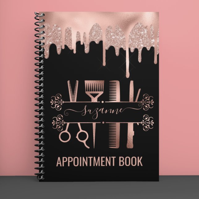 Rose Gold hair Stylist Hairstylist Hair Glitter Planner (Creator Uploaded)