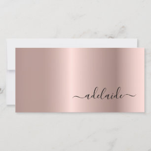 Rose Gold Hair Stylist Script Gift Certificate