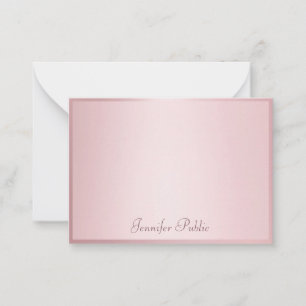Rose Gold Handwritten Script Elegant Template