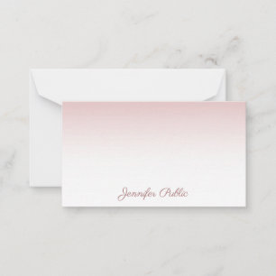 Rose Gold Handwritten Script Name Elegant Template