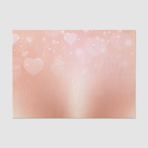 Rose Gold Hearts Tissue Paper