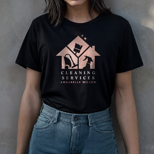 Rose Gold House Cleaning Services  T-Shirt