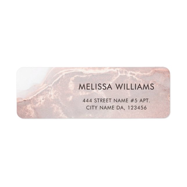 Rose Gold  Ink Marble  (Devant)