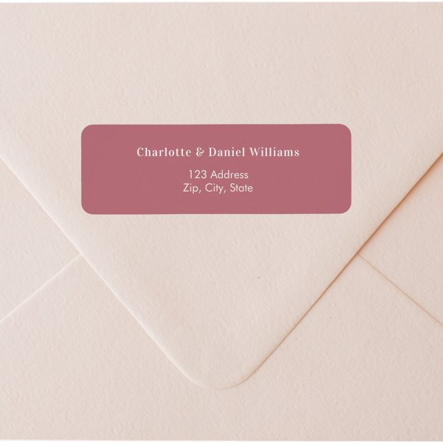 Rose gold ivory return address (Créateur téléchargé)